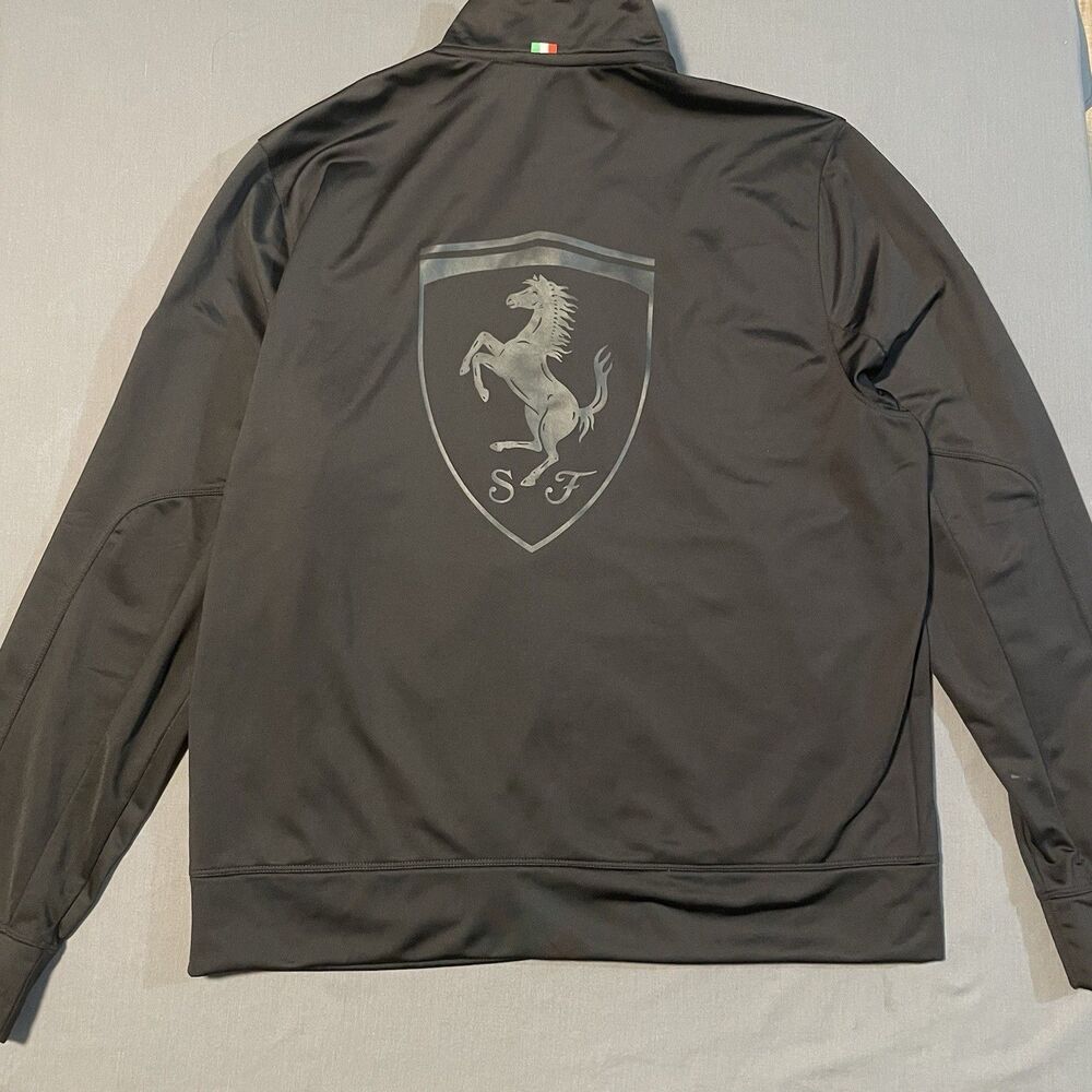Puma Ferrari Polyester Black Track Jacket Men’s XL